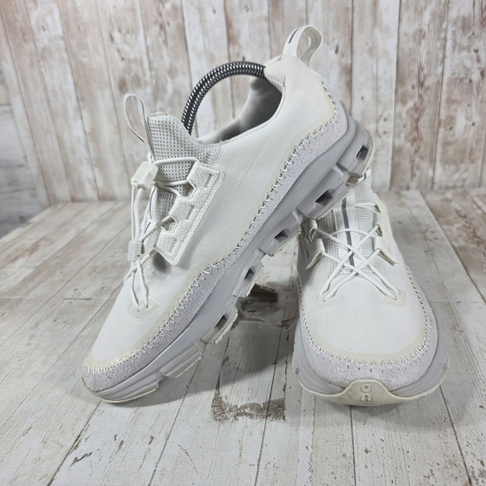 On Cloudaway White Pearl Swiss Engineering Sneakers 49.98304 Womens 10 - Picture 5 of 8